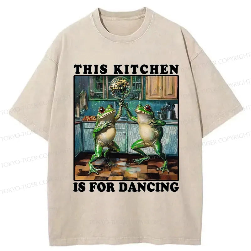 Kyoto-Lion This Kitchen Is For Dancing Washed T-Shirt
