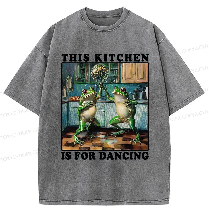 Kyoto-Lion This Kitchen Is For Dancing Washed T-Shirt
