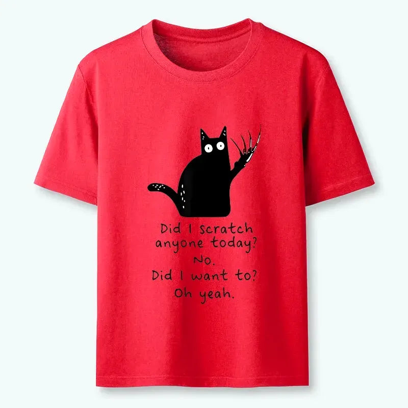 Japanese Vintage Cat T-Shirt for Streetwear