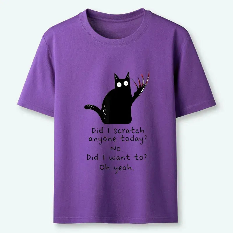 Japanese Vintage Cat T-Shirt for Streetwear