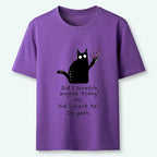 Japanese Vintage Cat T-Shirt for Streetwear