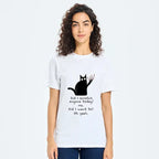 Japanese Vintage Cat T-Shirt for Streetwear