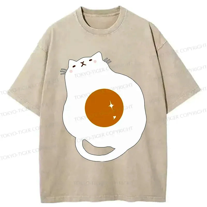 Kyoto Lion fried egg cat tee gift idea