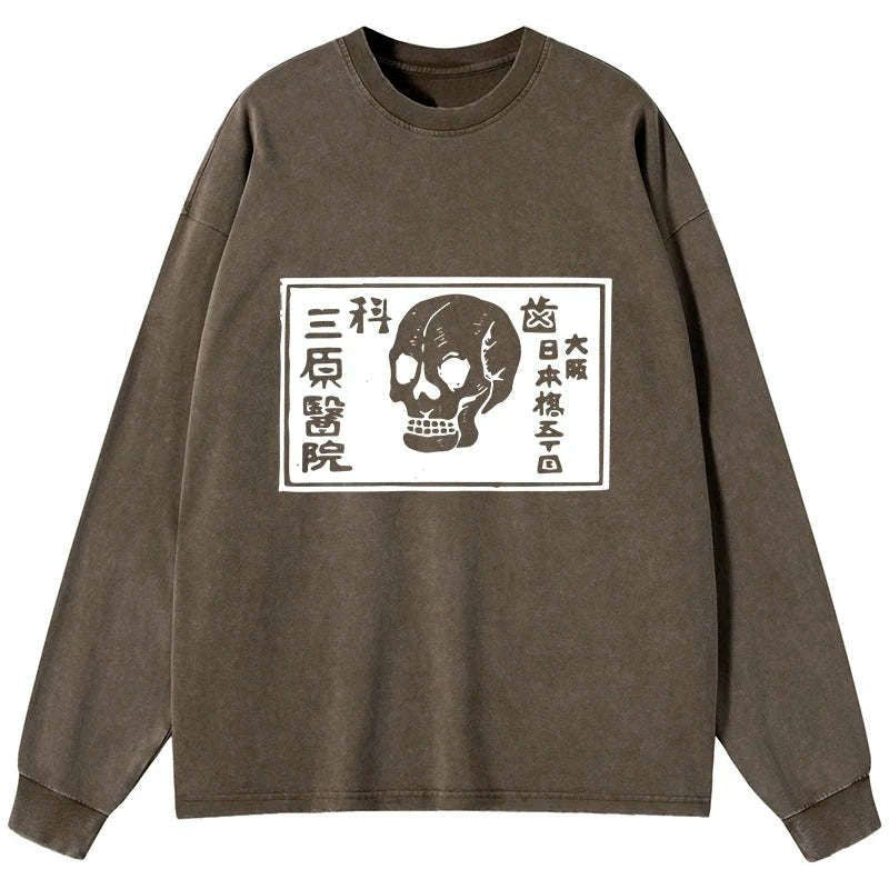 japanese vintage washed long sleeve t-shirt