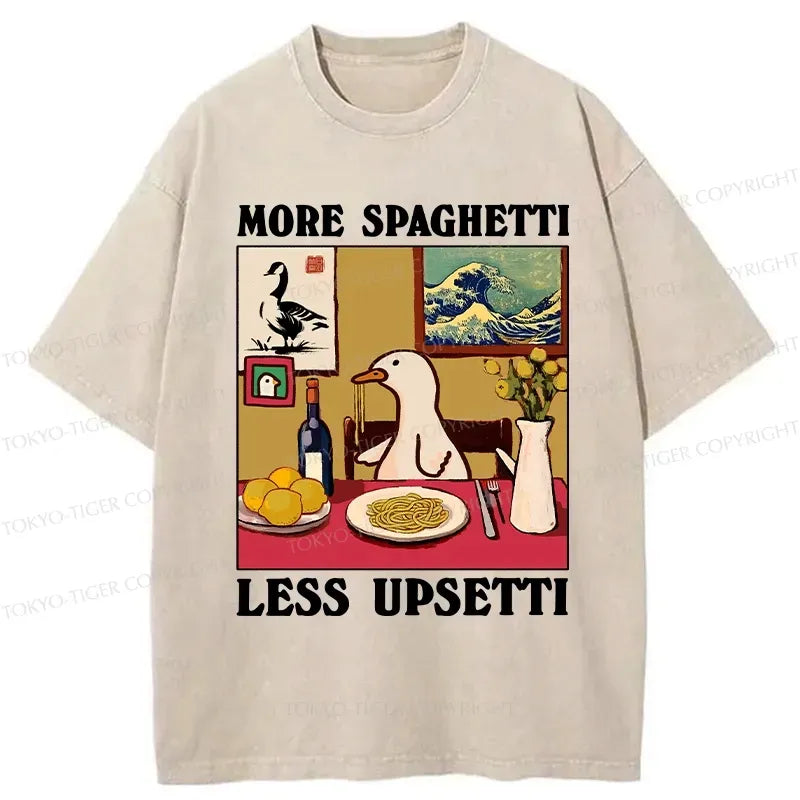 Kyoto-Lion More Spaghetti Less Upsetti Goose Washed T-Shirt