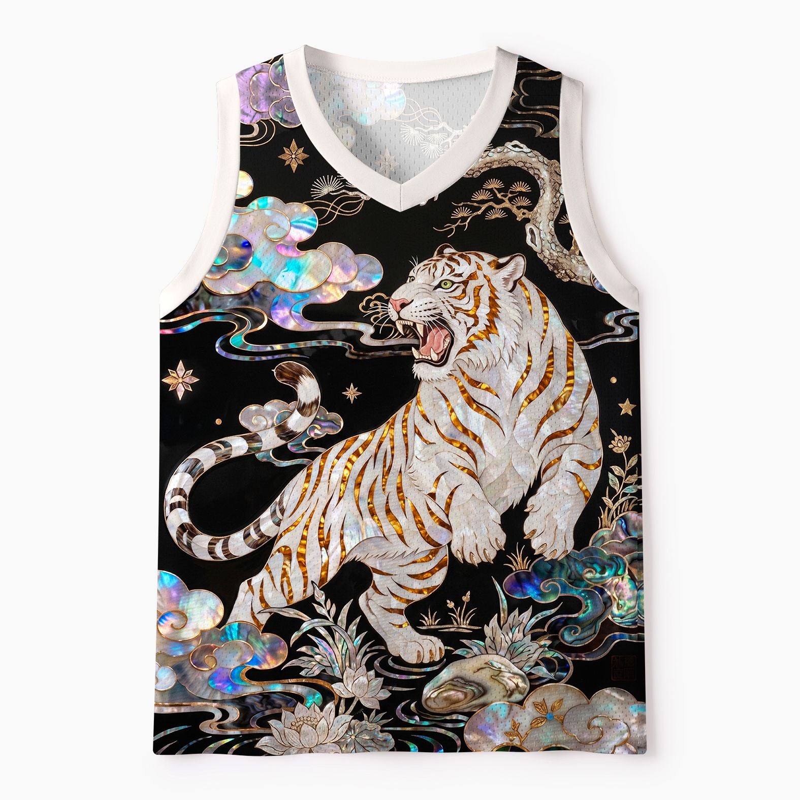 Breathable Tiger Mesh Tank Top for Daily Wear