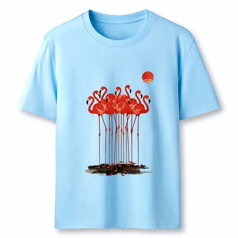 Kyoto-Lion Flamingos at Dusk Classic T-Shirt