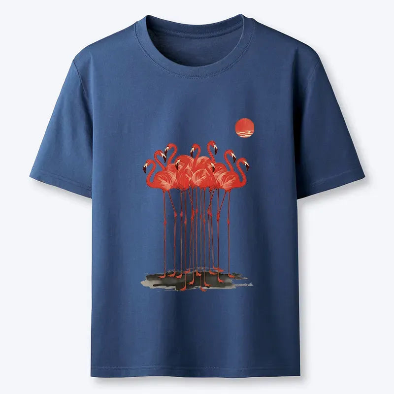Kyoto-Lion Flamingos at Dusk Classic T-Shirt