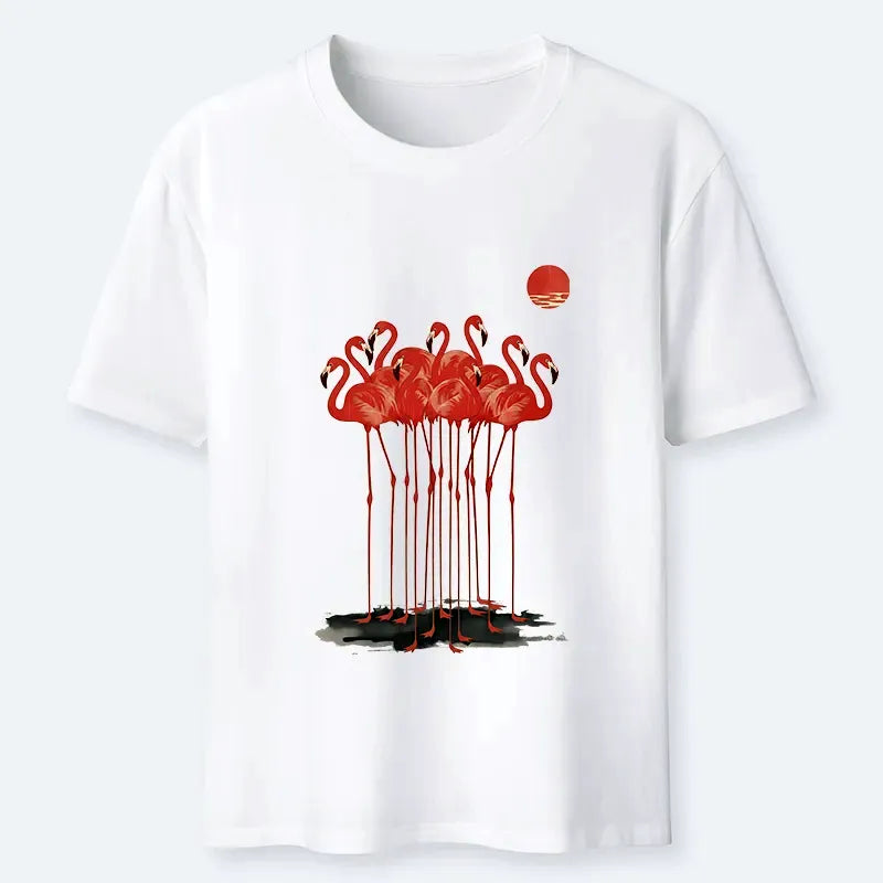 Classic Kyoto-Lion flamingo tee for summer