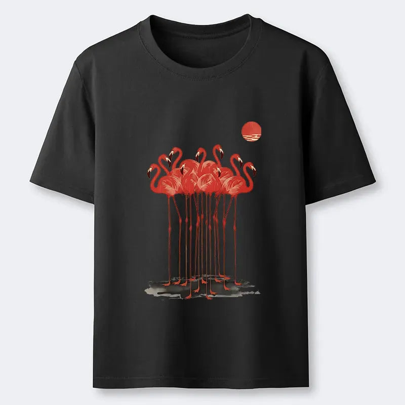 Kyoto-Lion Flamingos at Dusk Classic T-Shirt