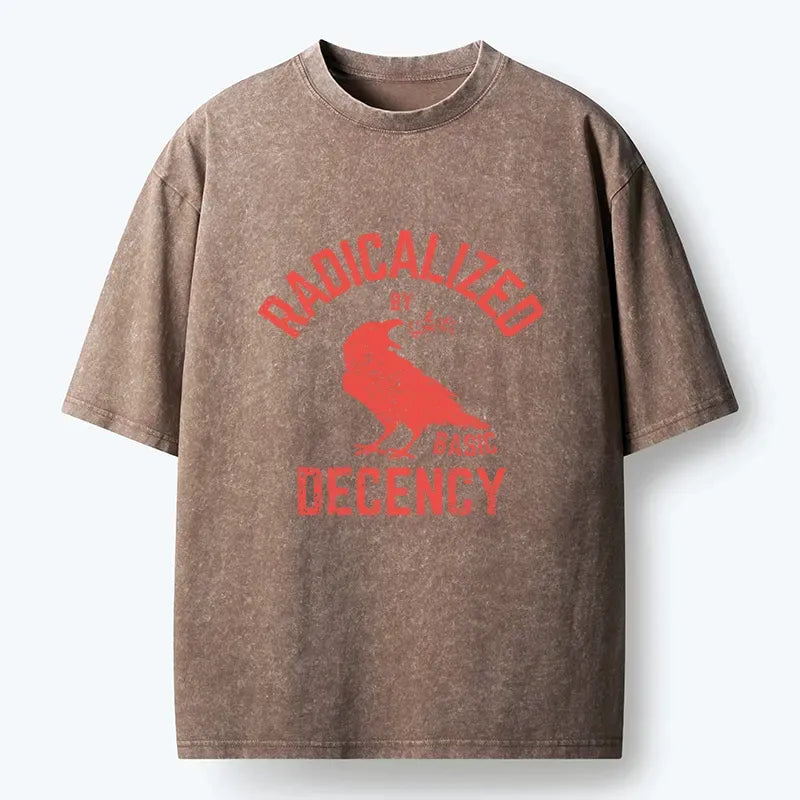 Kyoto-Lion Thoughtful Crow Washed T-Shirt