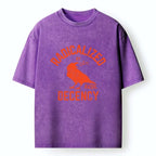 Ukiyo-e Crow T-Shirt Daily Wear Casual