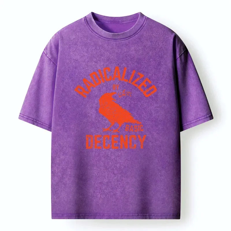 Ukiyo-e Crow T-Shirt Daily Wear Casual