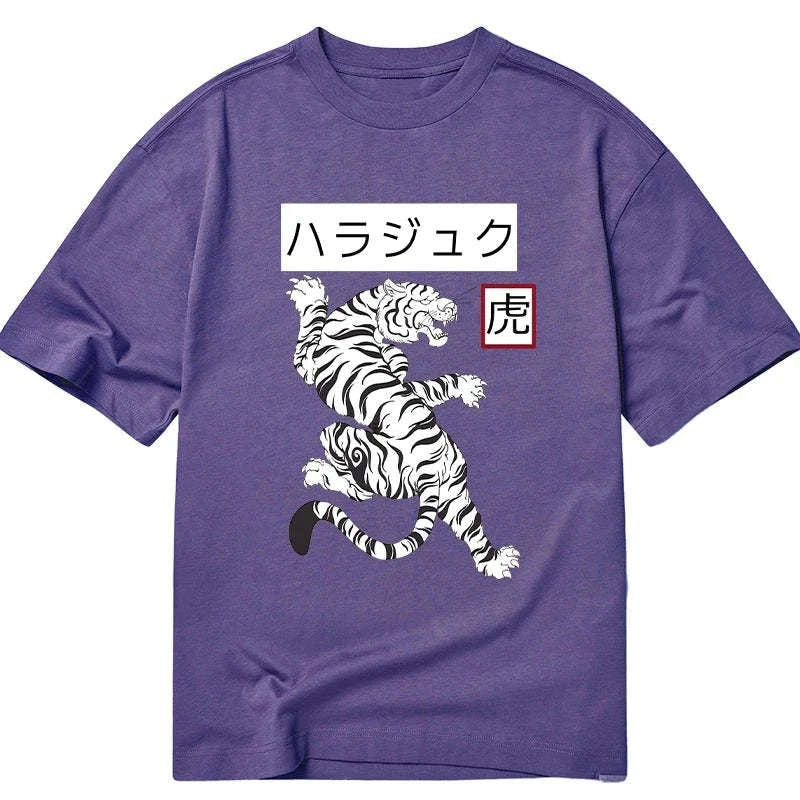 White Tiger Japanese Streetwear Tee