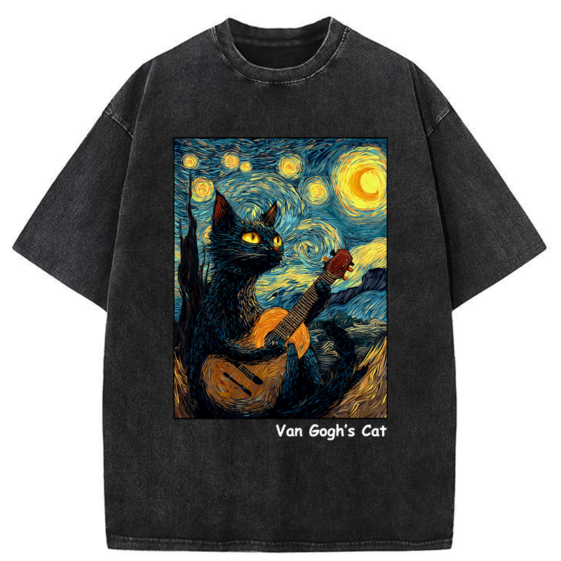 Japanese Vintage Washed T-Shirt for Daily Wear