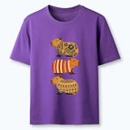 Japanese folk floral capybara t-shirt
