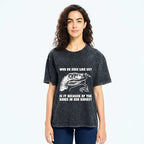 Kyoto-Lion Thinking Philosoraptor Washed T-Shirt