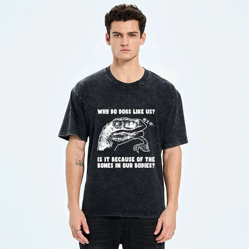 japanese vintage washed t-shirt for daily wear