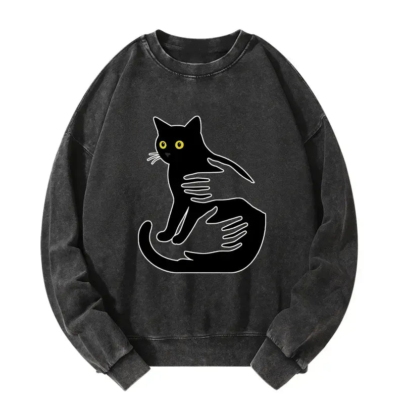 unisex Kyoto cat hoodie everyday wear gift idea