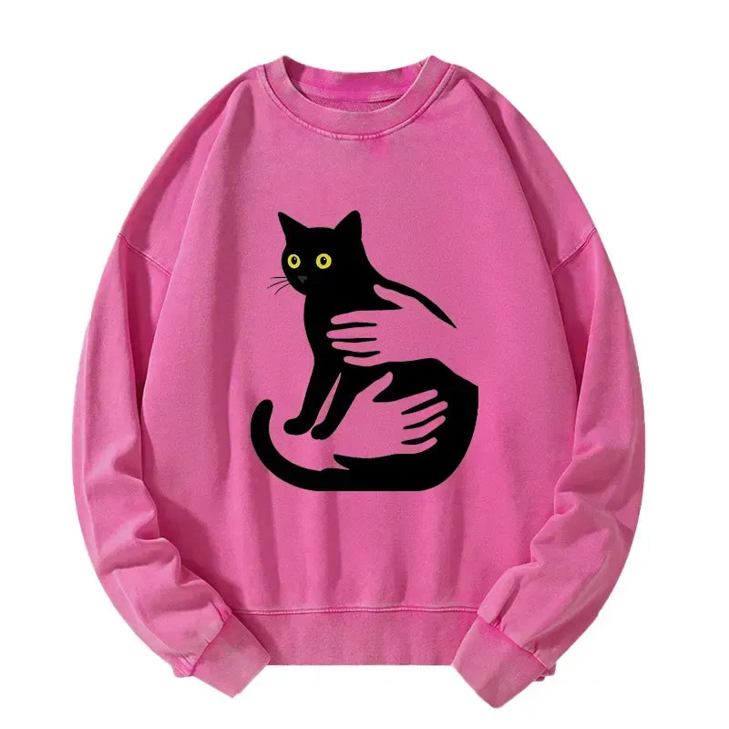 vintage Ukiyo-e cat sweatshirt on sale