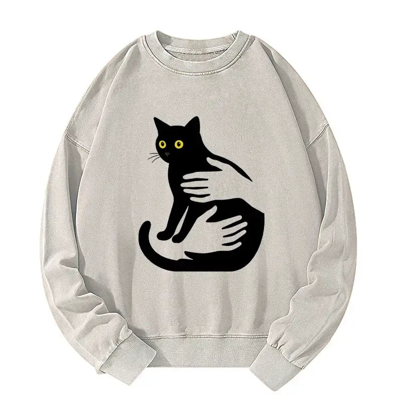 unisex Kyoto cat hoodie everyday wear gift idea
