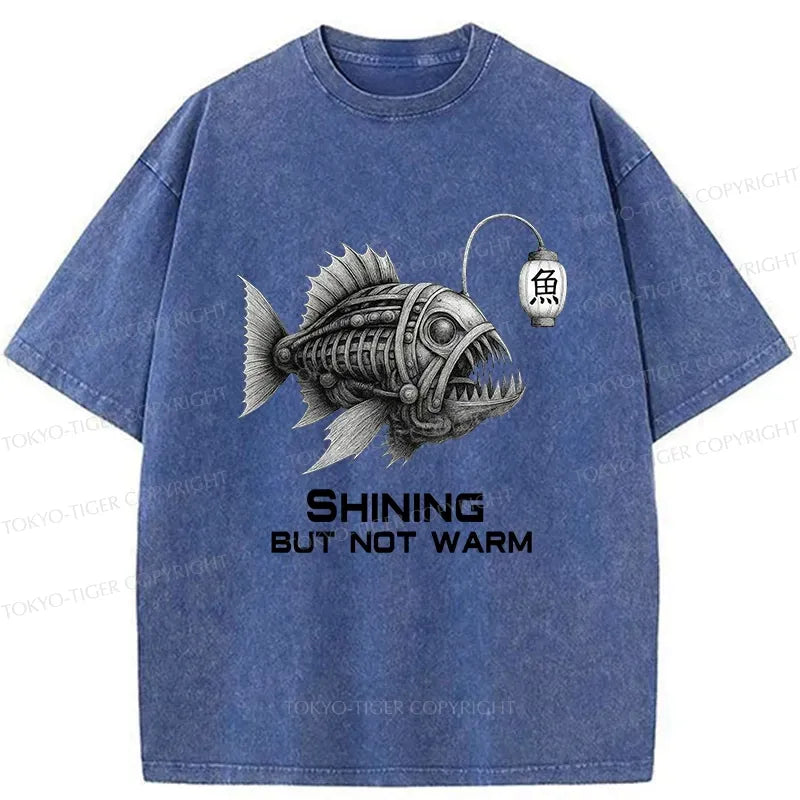 Japanese Lion Washed T-Shirt for Streetwear