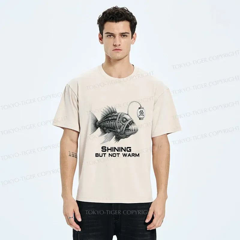 Japanese Lion Washed T-Shirt for Streetwear