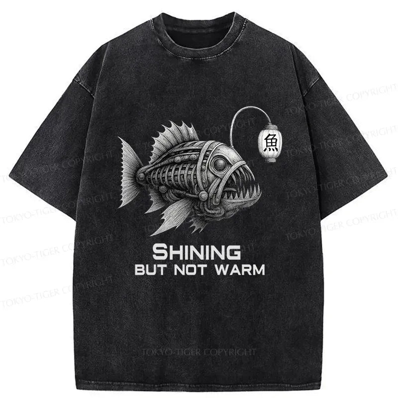 Japanese Lion Washed T-Shirt for Streetwear