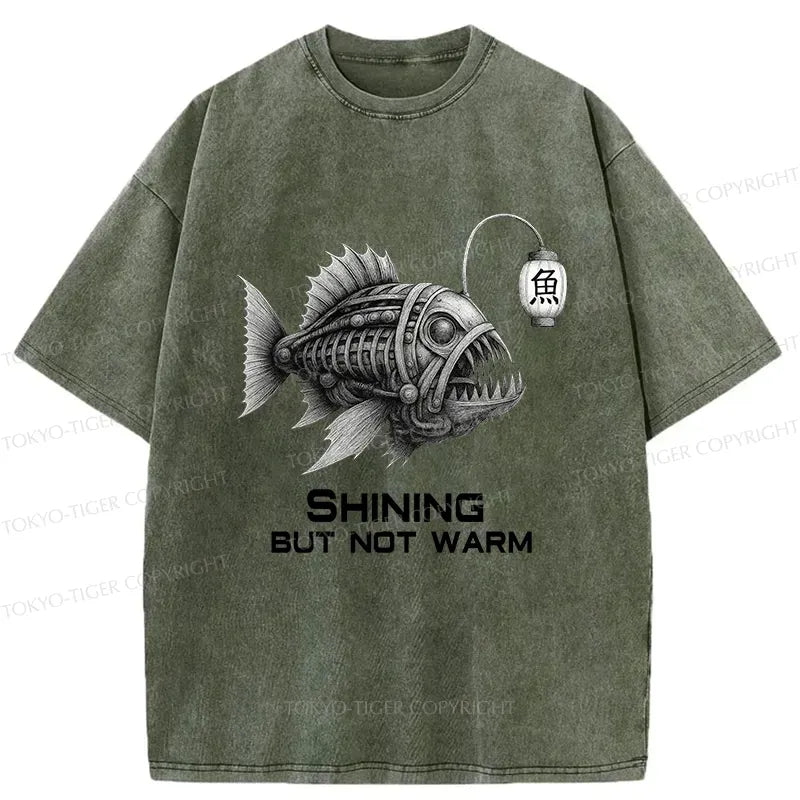 Kyoto-Lion Shining But Not Warm Washed T-Shirt