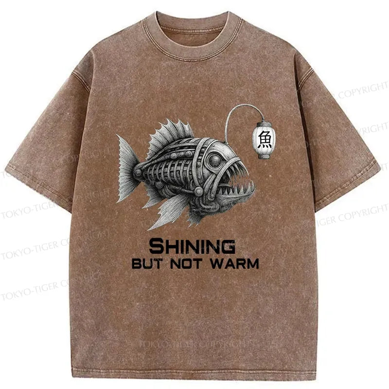 Kyoto-Lion Shining But Not Warm Washed T-Shirt