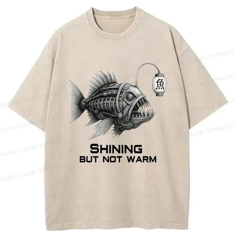 Japanese Lion Washed T-Shirt for Streetwear