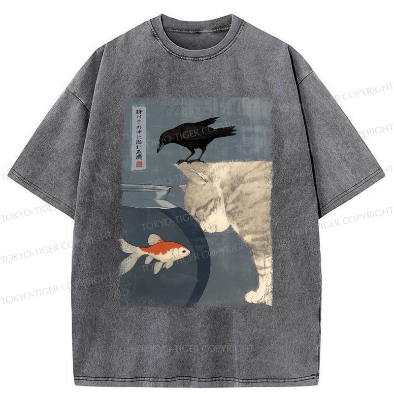 Japanese Washed T-Shirt for Daily Wear