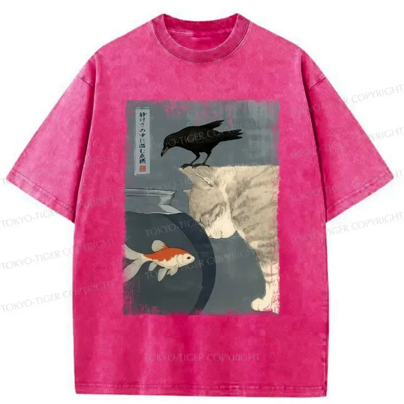Japanese Washed T-Shirt for Daily Wear