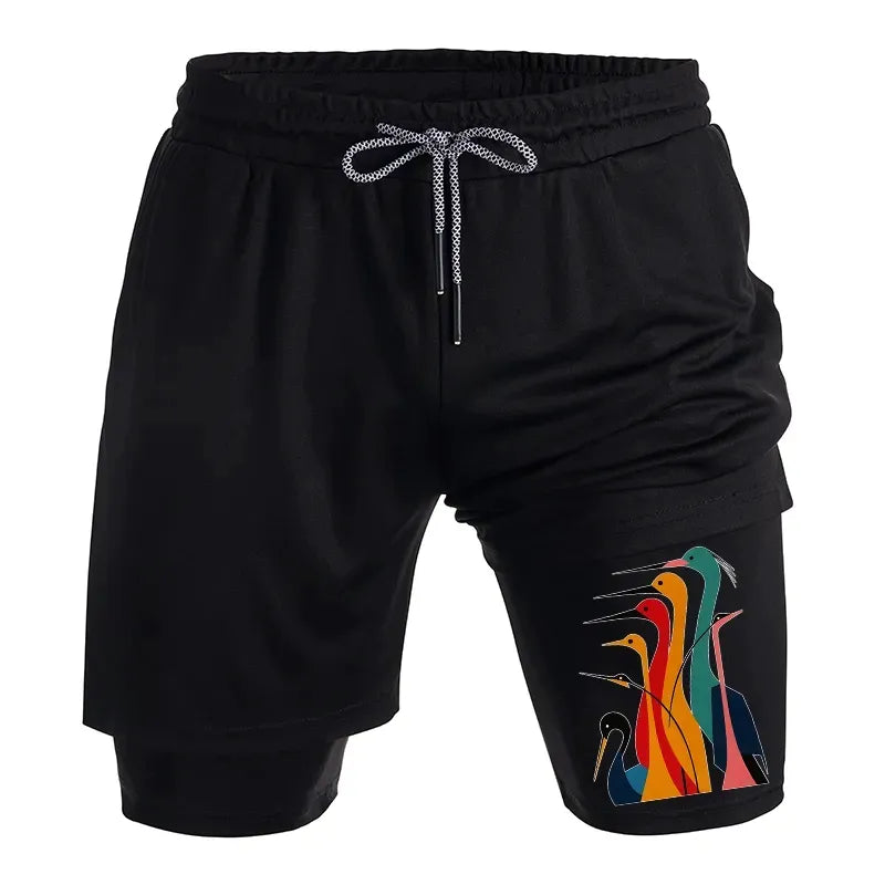 Trendy Kyoto Cranes Unisex Shorts