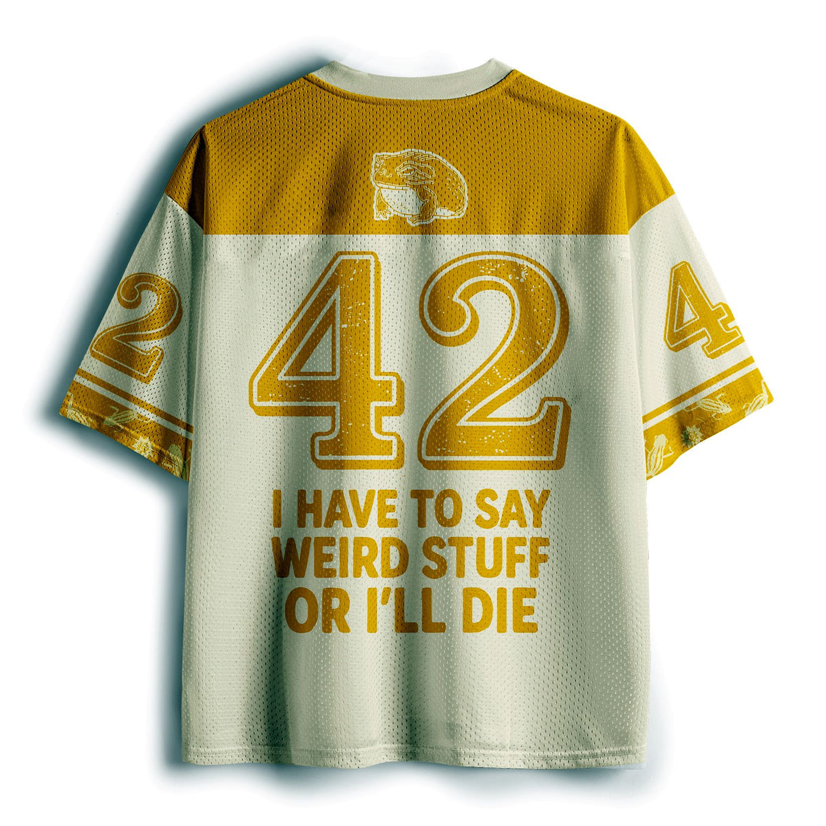 Kyoto-Lion Weird Frog Funny Meme Hilarious Ribbit Hero Mesh Jersey