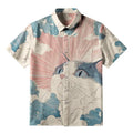 Unisex Cat Button-up Shirt for Daily Wear