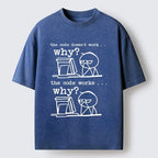 Japanese Vintage Washed T-Shirt for Daily Wear