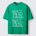 Japanese Vintage Washed T-Shirt for Daily Wear