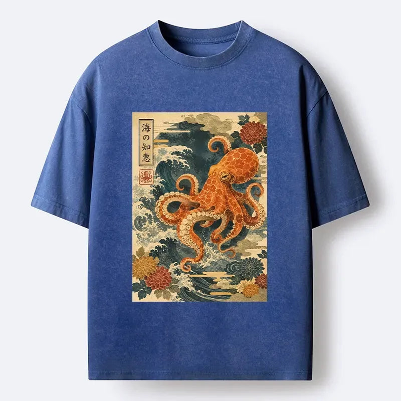 Japanese Ukiyo-e Octopus T-Shirt
