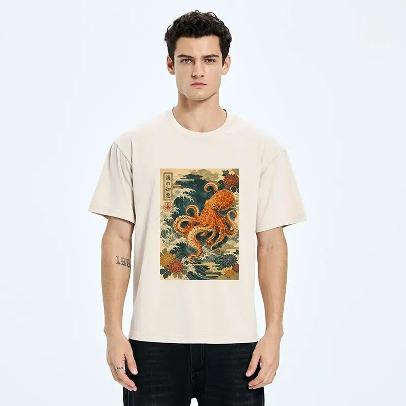 Japanese Ukiyo-e Octopus T-Shirt
