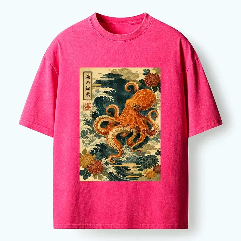 Japanese Ukiyo-e Octopus T-Shirt
