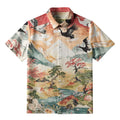 Kyoto-Lion Soaring Crane Vista Button-up Shirt