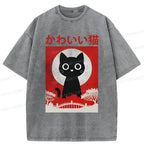 Vintage Cat T-Shirt Gift Idea for Her