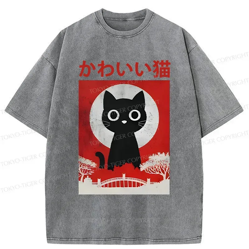 Vintage Cat T-Shirt Gift Idea for Her