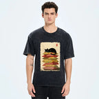 Sleeping Cat Japanese Vintage T-Shirt