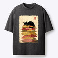 Sleeping Cat Japanese Vintage T-Shirt