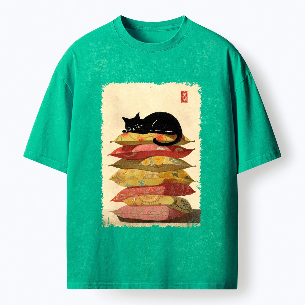 Japanese Cat T-Shirt for Daily Wear