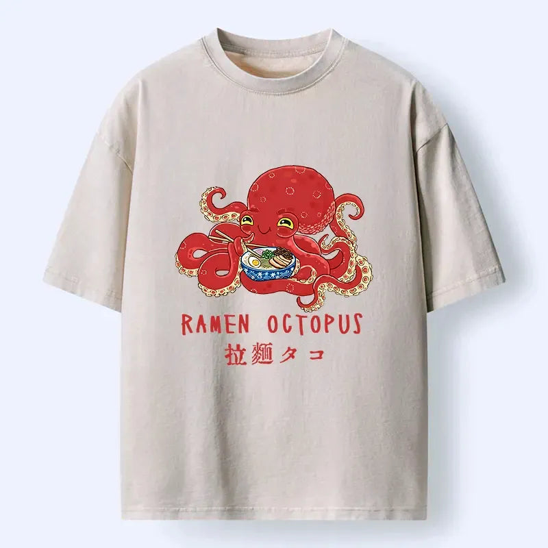 Japanese Vintage Octopus Ramen Tee