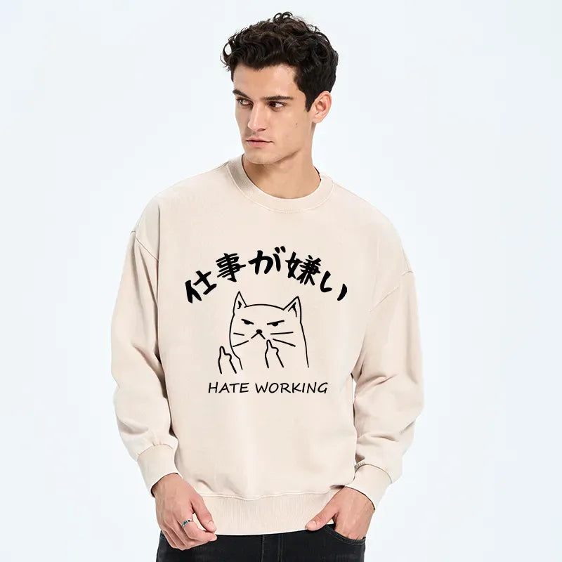 Funny lazy cat sweatshirt best seller