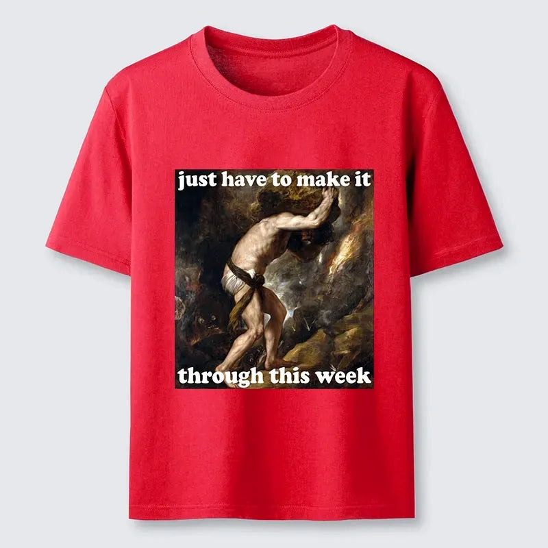 Sisyphus Funny T-Shirt for Busy Week